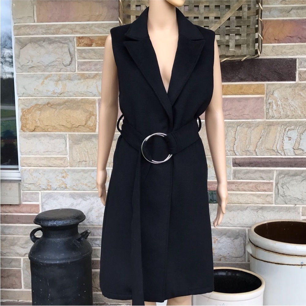New York & Company Belted Heavy Felt Dress‎